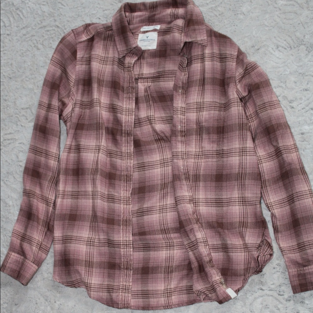 American Eagle Pink Flannel